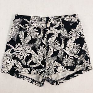 H&M palm print shorts